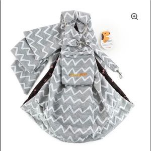 Chevron adjustable pocket sling pet carrier